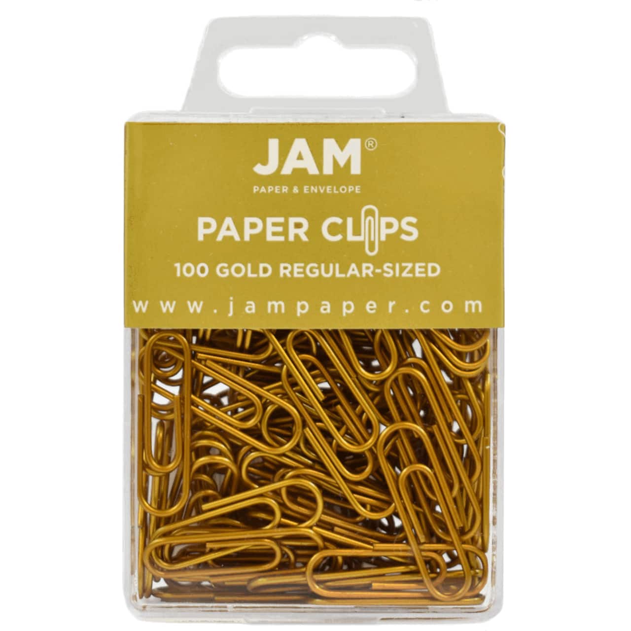 JAM Paper 1" Colorful Standard Paper Clips, 2 Packs of 100
